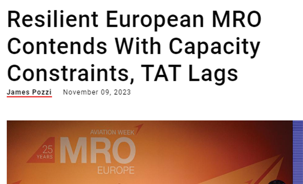 Resilient European MRO Contends With Capacity Constraints, TAT Lags