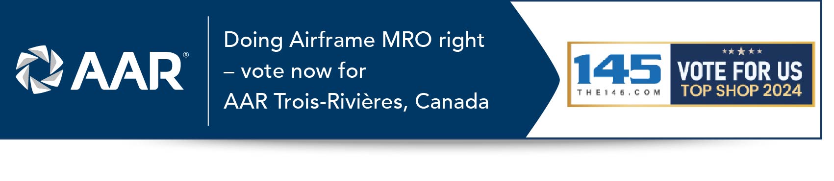 Vote for MRO Services - Trois-Rivieres as Your Top Shop