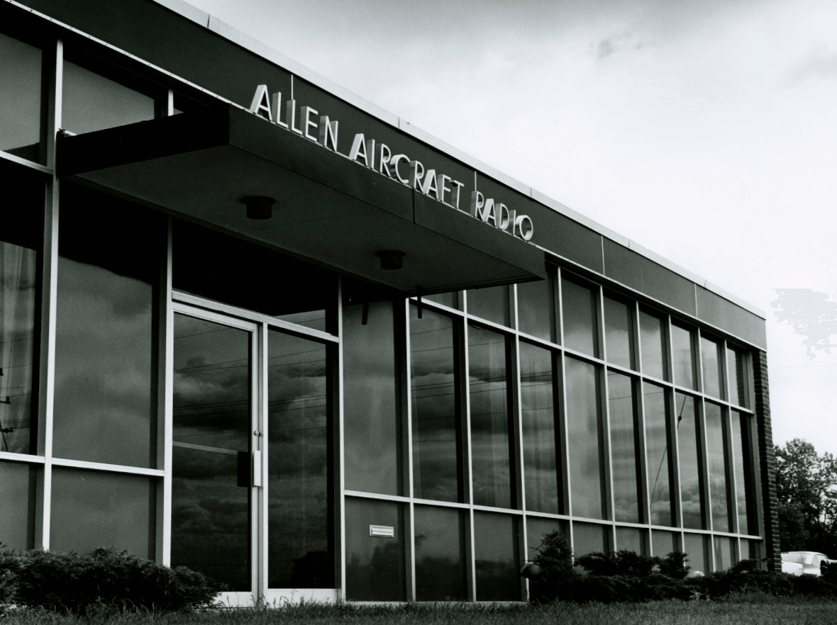 Allen Aircraft Radio exterior building signage