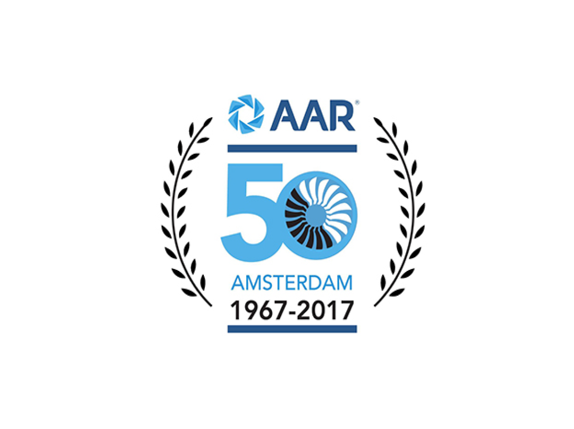 50 year anniversary graphic for Component Repair Amsterdam