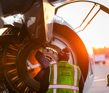 Alaska Airlines mechanic