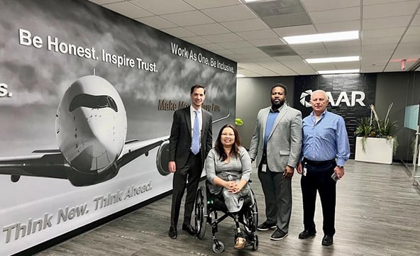 Senator Duckworth visits Airframe MRO Rockford