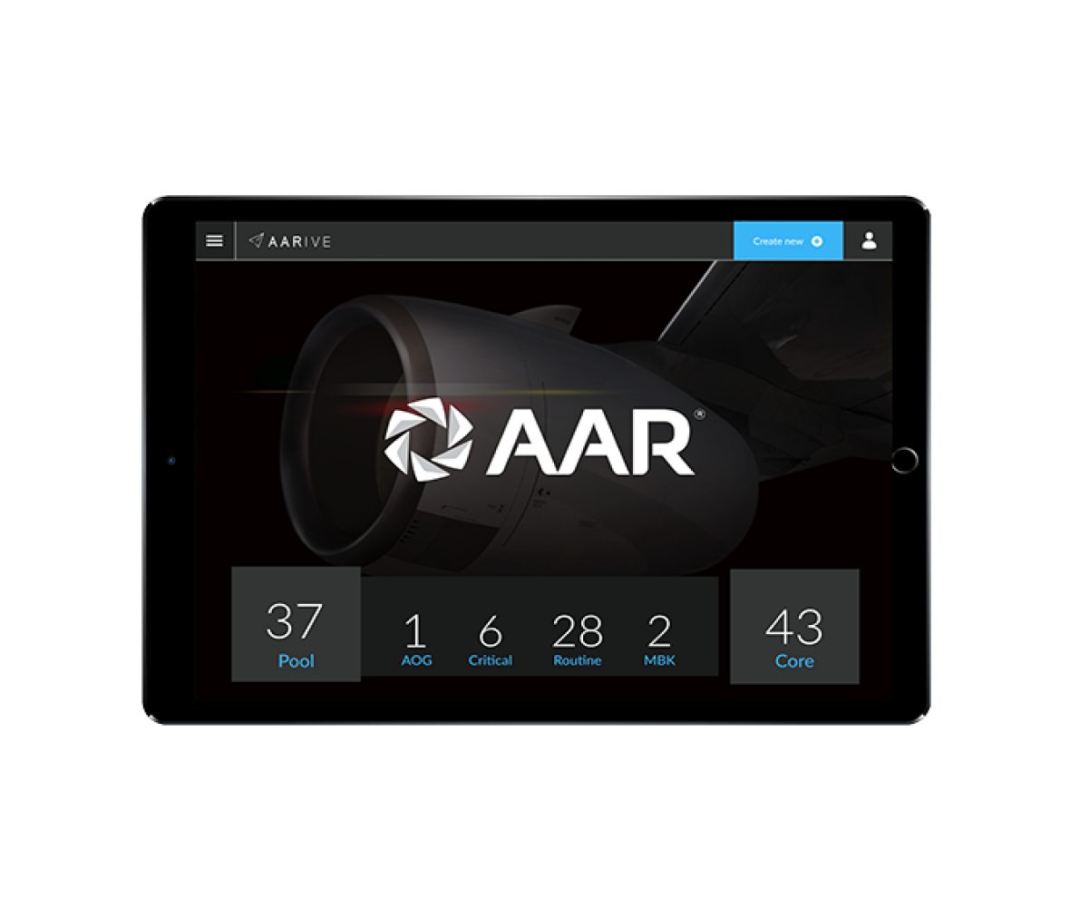 AARIVE on a tablet AARIVE on a tablet