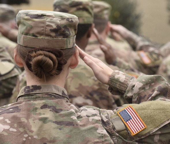 Veterans in camouflage uniforms Veterans in camouflage uniforms